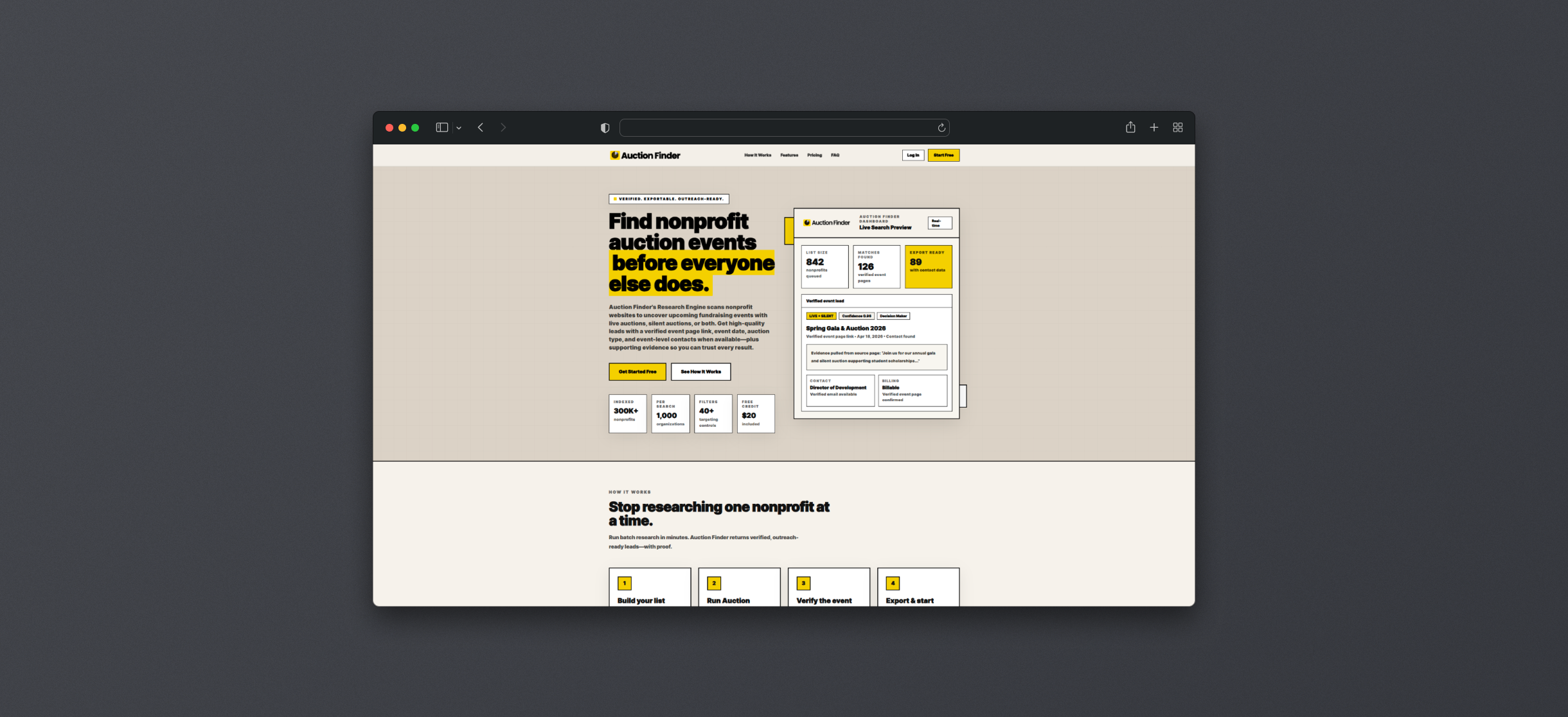 Auction Intel - Lead Generation Application