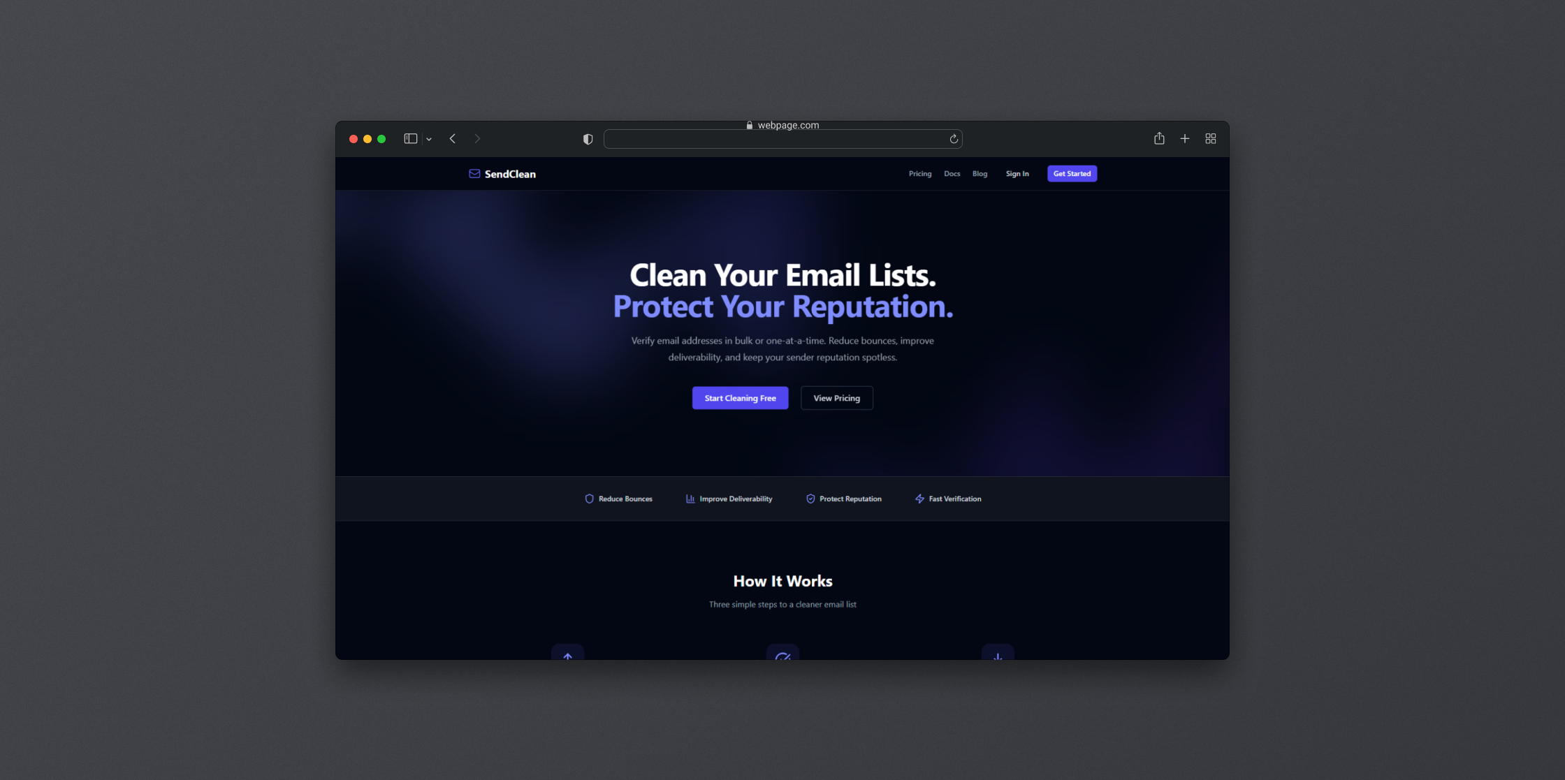 SendClean - Email Verification Application
